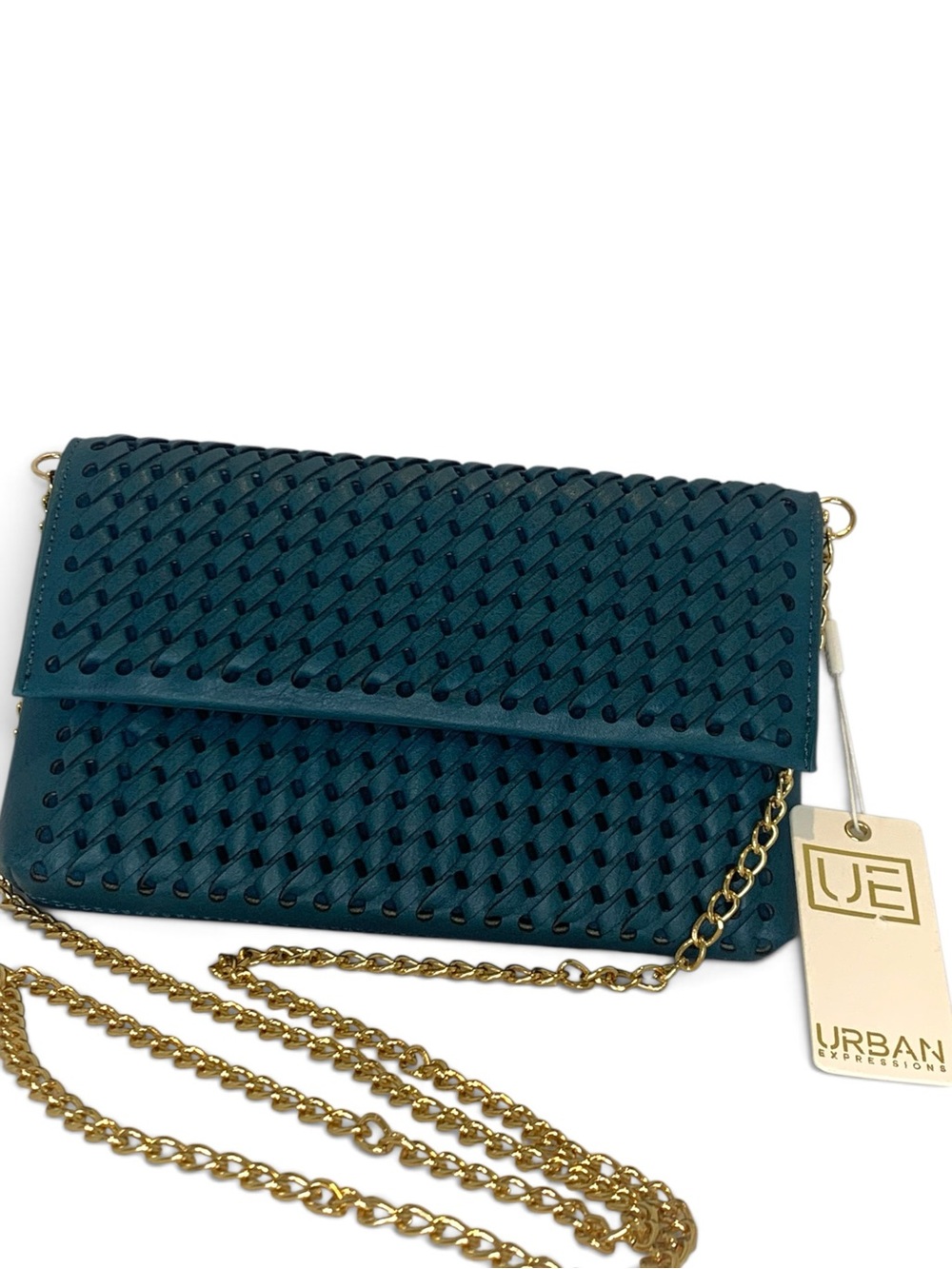 Urban Expressions Talia Clutch - Emerald Green Vegan Leather (NWT)